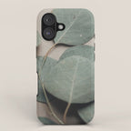 Eucalyptus x botanical leaf photograph green houseplant iPhone Case Gallery Image 1