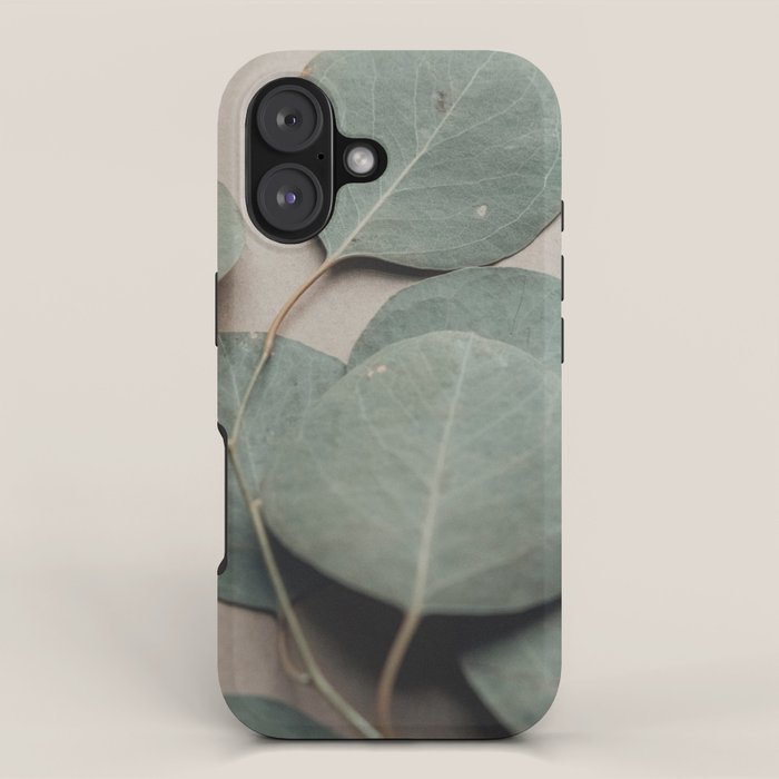 Eucalyptus x botanical leaf photograph green houseplant iPhone Case Gallery Image 1