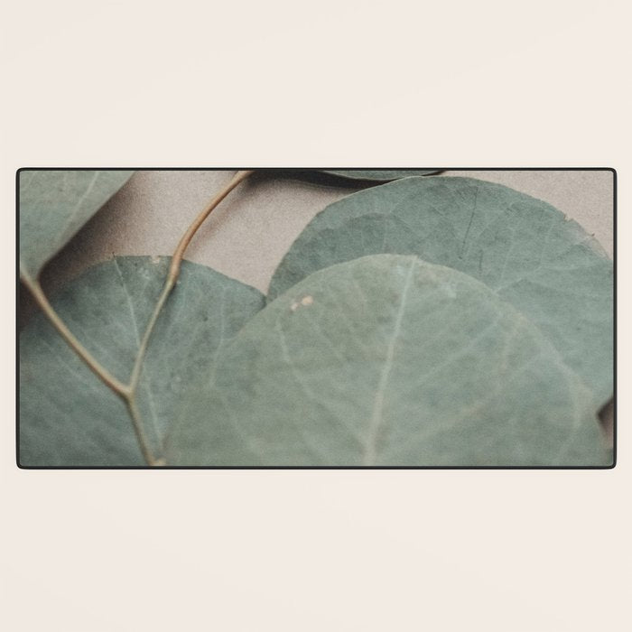 Eucalyptus x botanical leaf photograph green houseplant Desk Mat Gallery Image 3