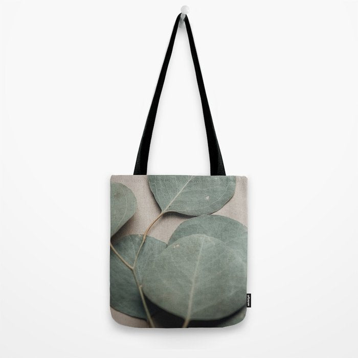 Eucalyptus x botanical leaf photograph green houseplant Tote Bag Gallery Image 2
