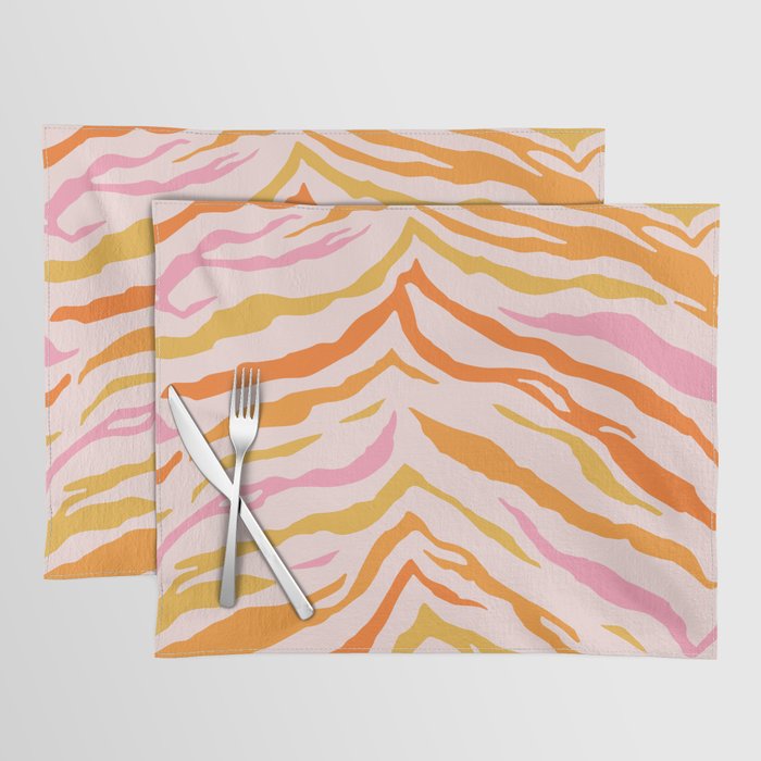 Tiger: PATTERN 07 | The Peach Edition Placemat Gallery Image 1