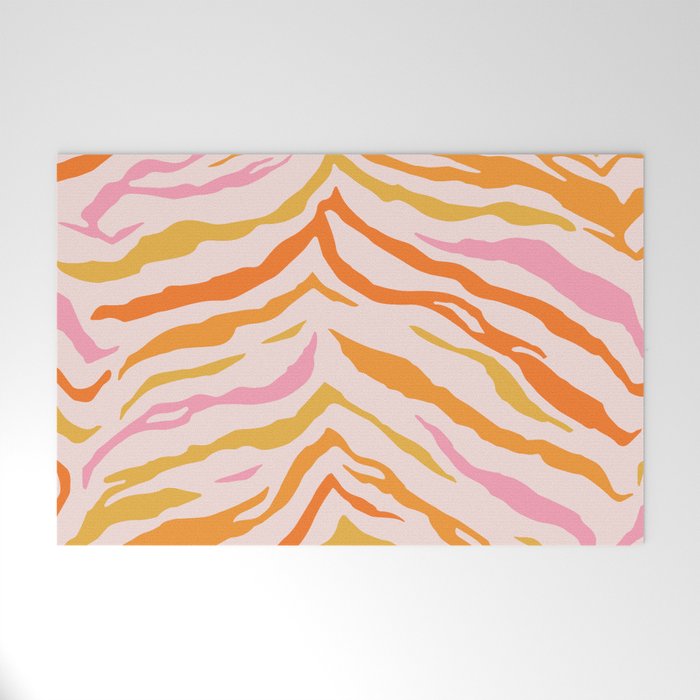 Tiger: PATTERN 07 | The Peach Edition Welcome Mat Gallery Image 1