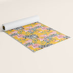 Striped For Life | Zebra Mango Forest | Modern Bohemian Wildlife Jungle | Botanical Nature Yoga Mat Gallery Image 2