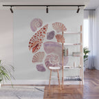 Watercolor Seashells Wall Mural Gallery Image 1
