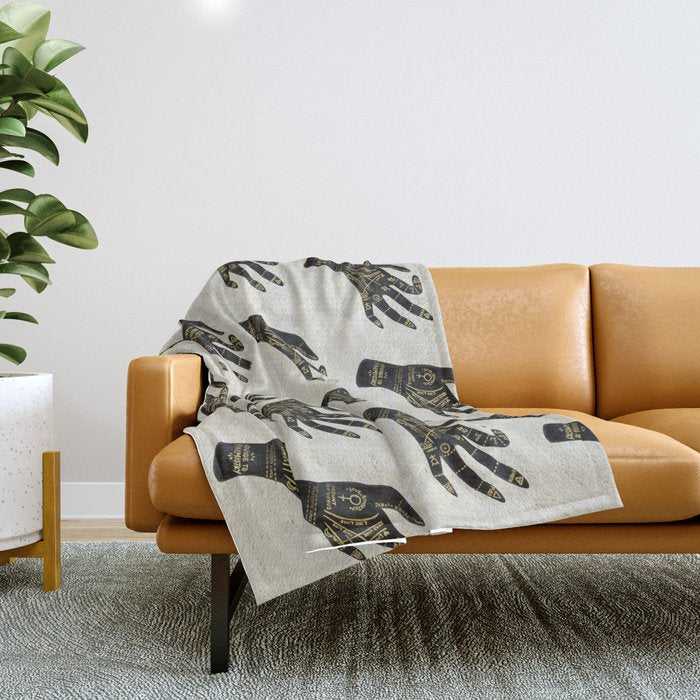 Palmistry Throw Blanket Gallery Image 1