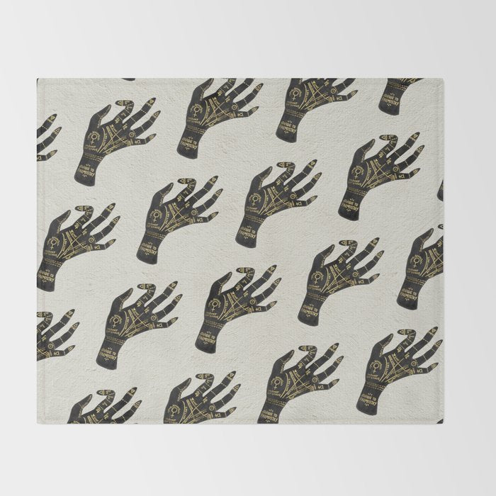 Palmistry Throw Blanket Gallery Image 2