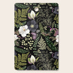 Dark Mystical Garden Botanical Pattern Cutting Board Gallery Image 1