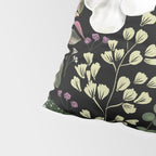 Dark Mystical Garden Botanical Pattern Pillow Sham Gallery Image 4