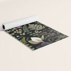 Dark Mystical Garden Botanical Pattern Yoga Mat Gallery Image 2