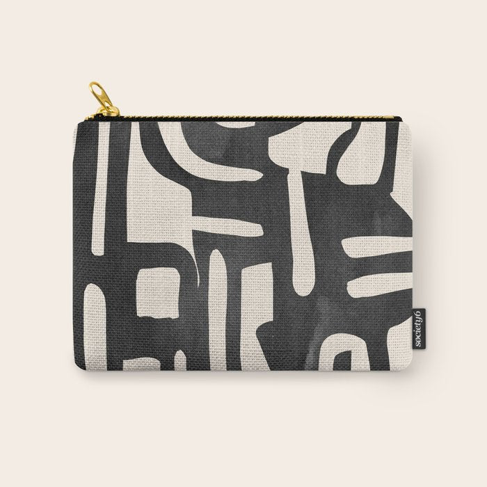 Modern Abstract Shapes 34 Carry All Pouch Gallery Image 1