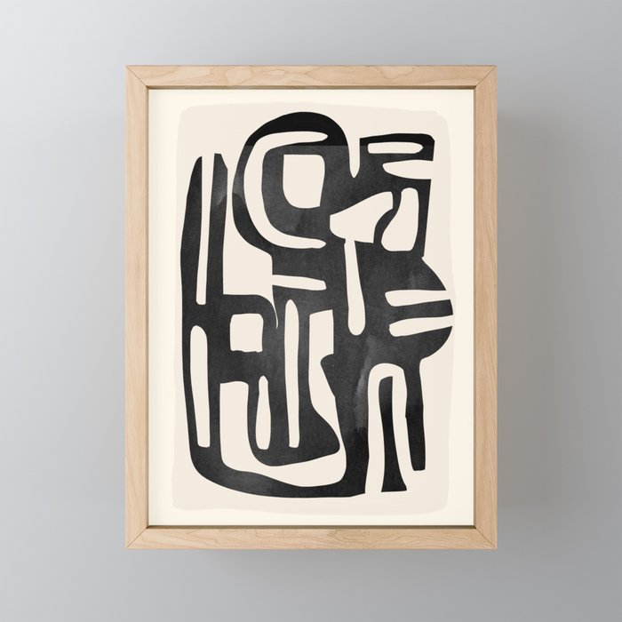 Modern Abstract Shapes 34 Mini Art Print Gallery Image 1