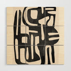 Modern Abstract Shapes 34 Wood Wall Art Gallery Image 1