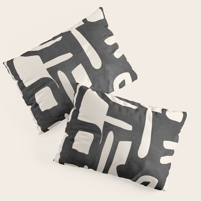 Modern Abstract Shapes 34 Pillow Sham Gallery Image 1