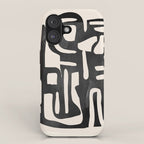 Modern Abstract Shapes 34 iPhone Case Gallery Image 1
