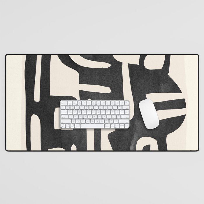 Modern Abstract Shapes 34 Desk Mat Gallery Image 1