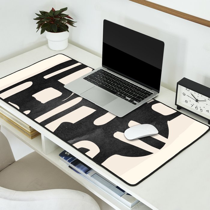 Modern Abstract Shapes 34 Desk Mat Gallery Image 2