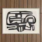 Modern Abstract Shapes 34 Outdoor Rug Gallery Image 1