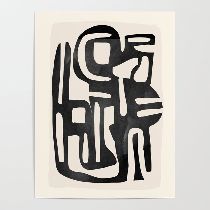 Modern Abstract Shapes 34 Poster Gallery Image 1