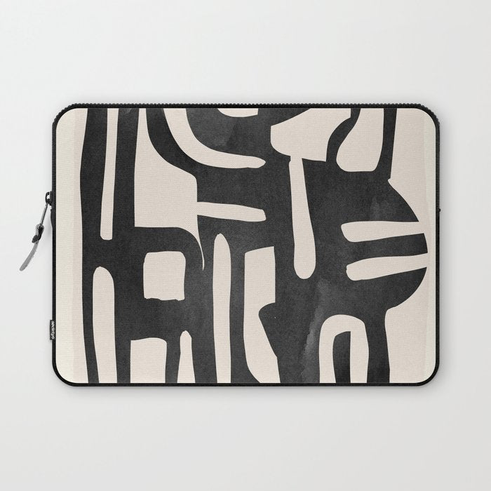 Modern Abstract Shapes 34 Laptop Sleeve Gallery Image 1