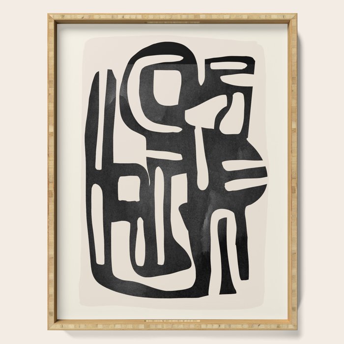 Modern Abstract Shapes 34 Serving Tray Gallery Image 1