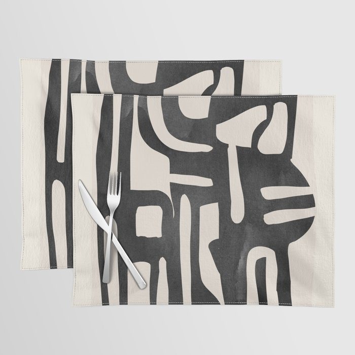 Modern Abstract Shapes 34 Placemat Gallery Image 1