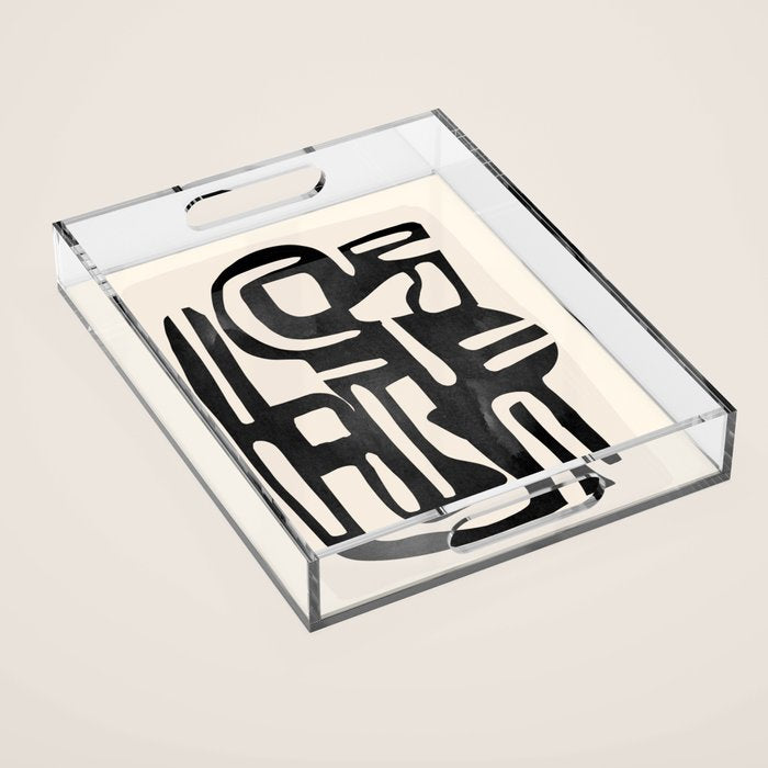 Modern Abstract Shapes 34 Acrylic Tray Gallery Image 1