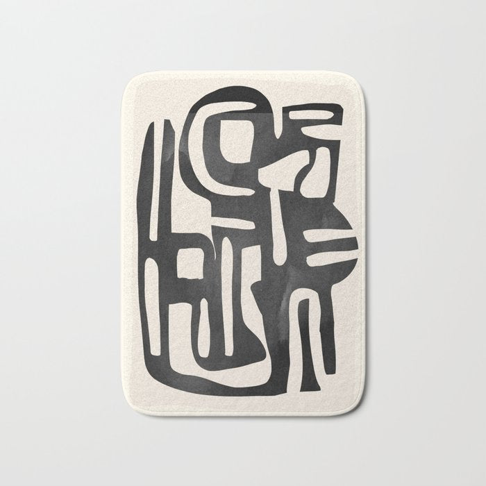 Modern Abstract Shapes 34 Bath Mat Gallery Image 1