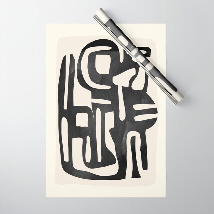 Modern Abstract Shapes 34 Wrapping Paper Gallery Image 1