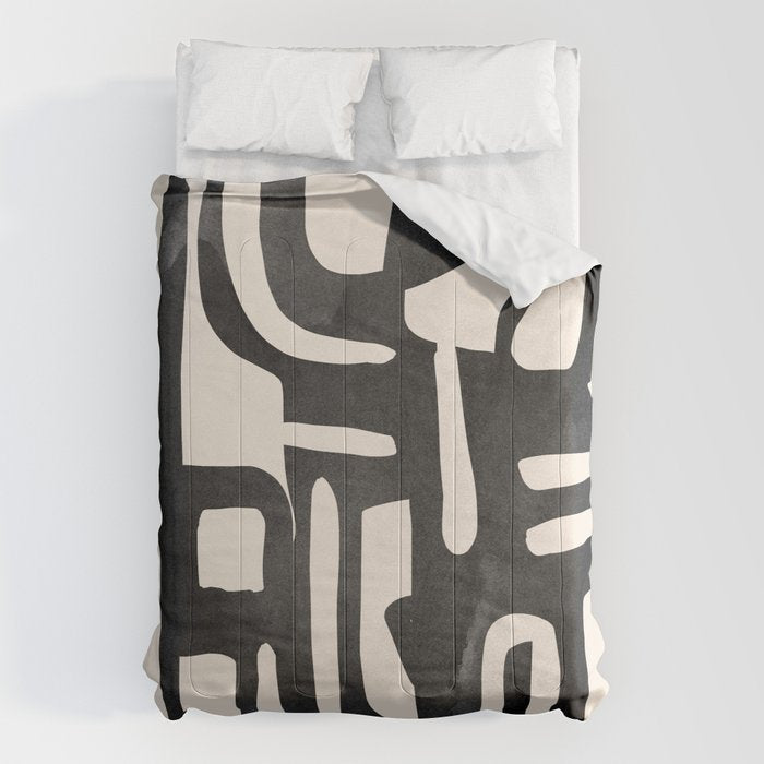 Modern Abstract Shapes 34 Comforter Gallery Image 1