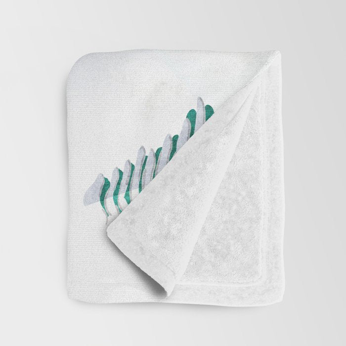 Skiing Girl Throw Blanket Gallery Image 3