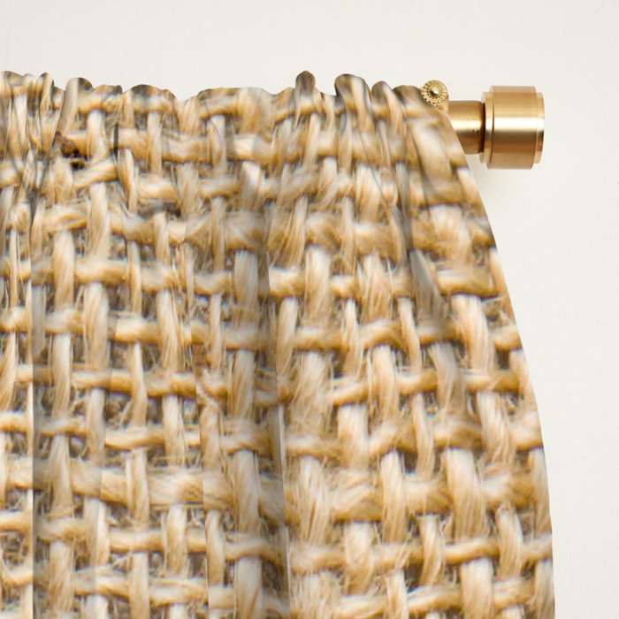 Burlap Fabric Window Curtain Gallery Image 2