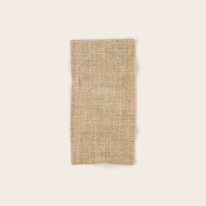 Burlap Fabric Bath Towel Gallery Image 1