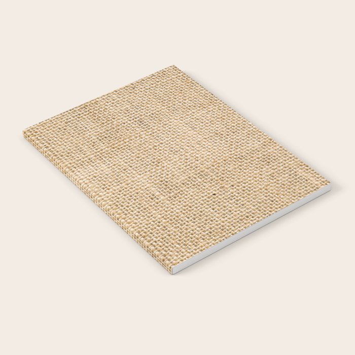Burlap Fabric Notebook Gallery Image 2