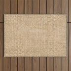 Burlap Fabric Outdoor Rug Gallery Image 1