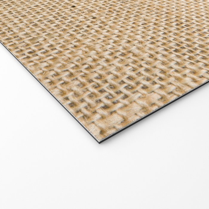 Burlap Fabric Welcome Mat Gallery Image 2
