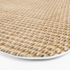 Burlap Fabric Bath Mat Gallery Image 3