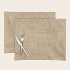 Burlap Fabric Placemat Gallery Image 1