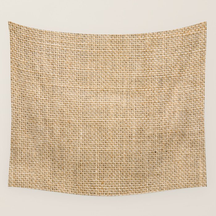 Burlap Fabric Wall Tapestry Gallery Image 4