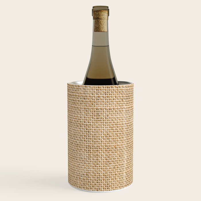 Burlap Fabric Wine Chiller Gallery Image 2