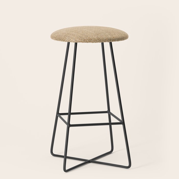 Burlap Fabric Stool Gallery Image 1
