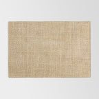 Burlap Fabric Rug Gallery Image 2