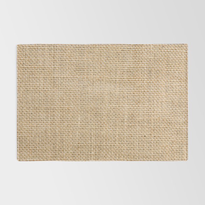 Burlap Fabric Rug Gallery Image 2