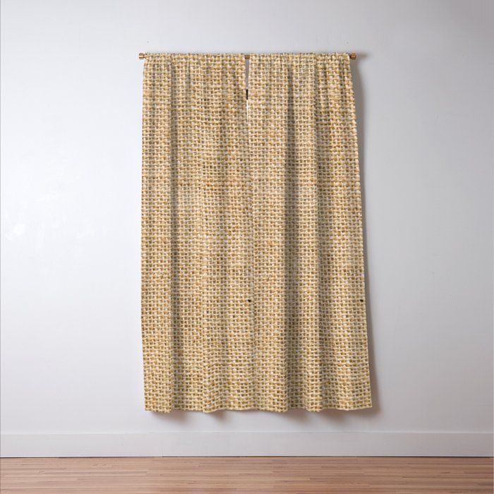 Burlap Fabric Window Curtain Gallery Image 3