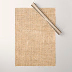Burlap Fabric Wrapping Paper Gallery Image 1