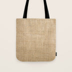 Burlap Fabric Tote Bag Gallery Image 1