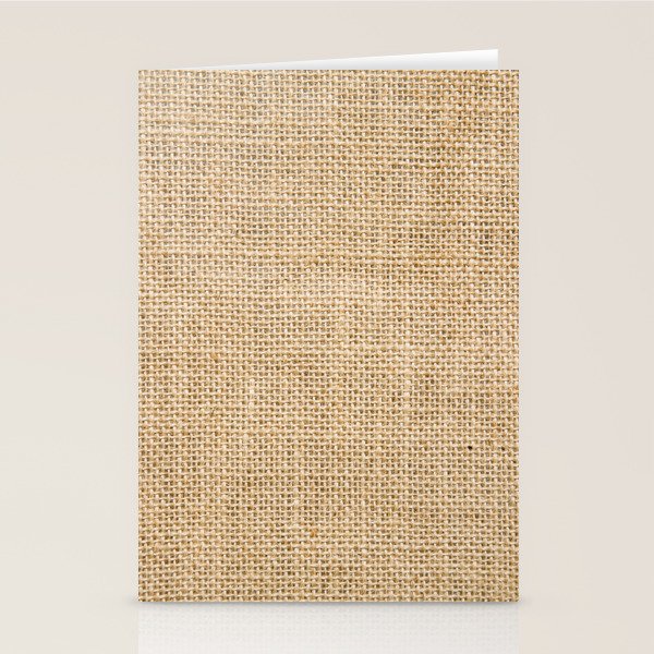 Burlap Fabric Stationery Card Gallery Image 2