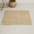 Burlap Fabric Rug Gallery Image 1