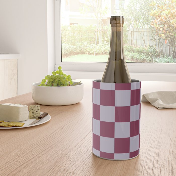 Ripe Berry x Powdered Lavender Mixed Checker Wine Chiller Gallery Image 4