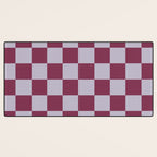 Ripe Berry x Powdered Lavender Mixed Checker Desk Mat Gallery Image 3
