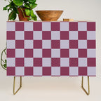 Ripe Berry x Powdered Lavender Mixed Checker Credenza Gallery Image 1